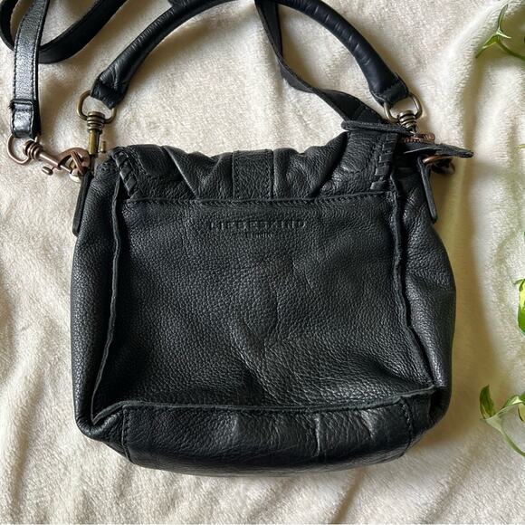 Liebeskind Black Leather Flap Crossbody Bag - Picture 5 of 12